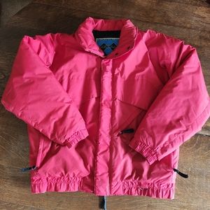 Vintage Men's Puffer Coat Double Black Medium